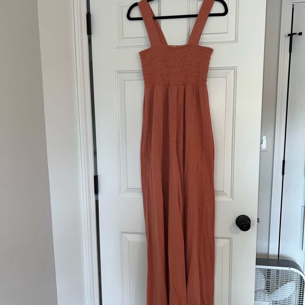 Free People Beach Salmon Jumpsuit